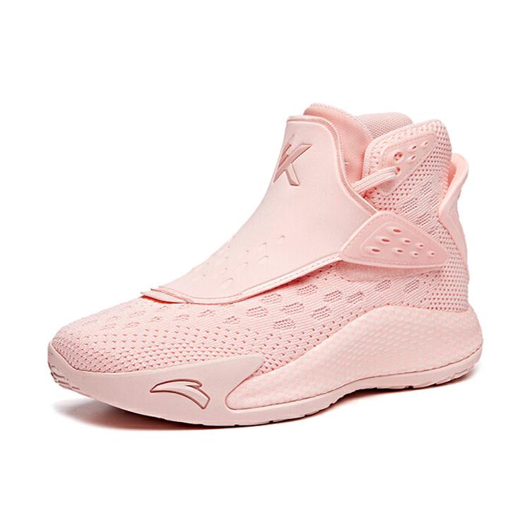 Anta KT5 'Valentine's Day' Slip Resistant Abrasion Resistant High top Basketball Shoes Women's Pink 122011101-7