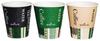 Commercial-Grade Insulated Paper Cups, 210ml, Pack of 50, Embossed, Hallmark Cafe, Volume Graduations, 3 Colors (Glazed), Made In Japan, C2150EC