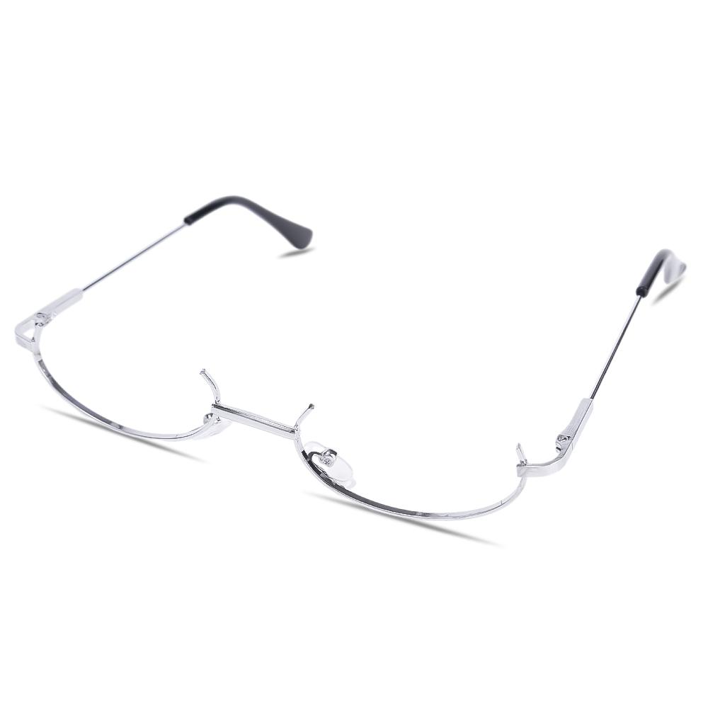 Metal Frame Half Frame Without Lens Girls Chic Cosplay Party Decoration Eyewear New Vintage Glasses Y2K Metal Photography