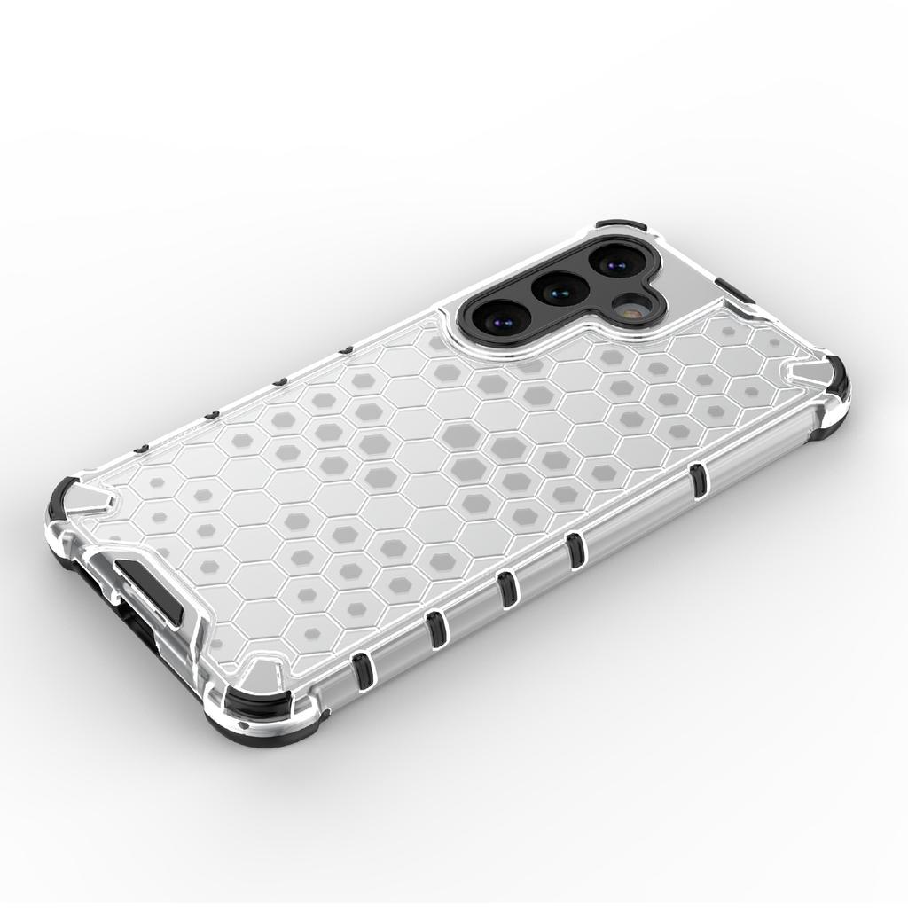 For Samsung Galaxy S24 Case TPU+PC Honeycomb Design Phone Cover