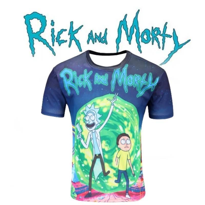 Stylové pánské tričko s krátkým rukávem z polyesteru s 3D kresleným potiskem pro mladé, ležérní