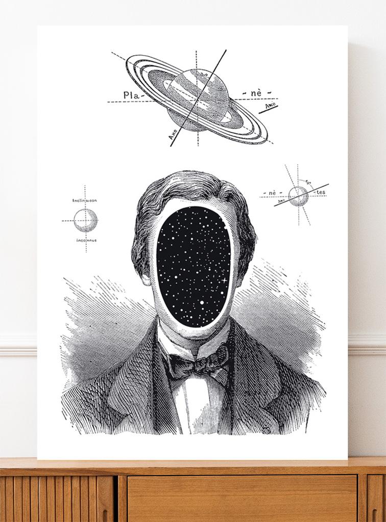 Poster Portrait Man Space