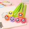 48pcs Sunflower Shape Panda Shakes Neutral Pen Comfortable Grip Stationery School Office Supplies Student Prize Gift Writing Tools Holiday Gift Novelt
