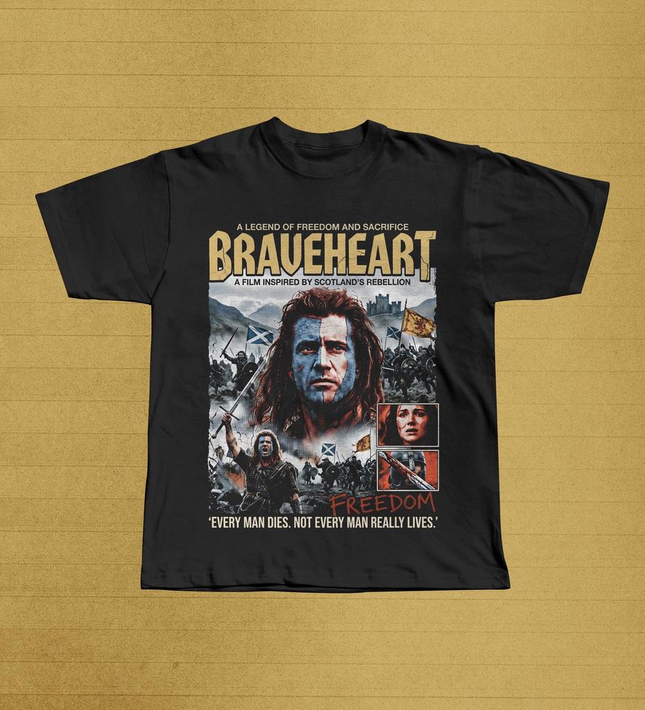 Braveheart Movie Shirt, Vintage 90s War Film Tee, William Wallace Freedom Gift