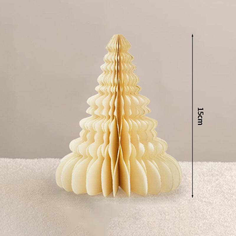 2026 Christmas Tree Honeycomb Ball 3D Folding Christmas Tree Ornament Desktop Decoration  for Xmas Navidad Happy New Year Decor