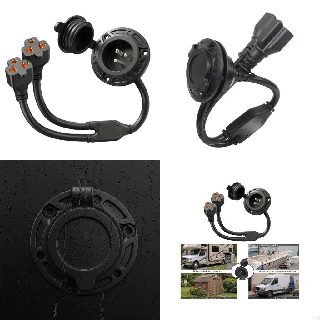 Stable Splitters Cable With 3 Cores Durability Limousine Power Cable Splitters M4YD CN