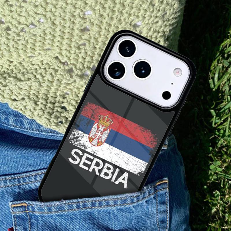 Flag of Serbia Serbian Phone Case Cover Compatible with for IPhone 17air 16e 15 14 13 12 11Pro Max 17 Air