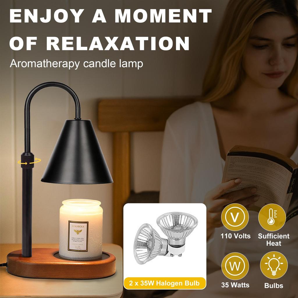 Night Light – OWOSALD – Black, Adjustable Height, 110V/220V – ANL-BK01