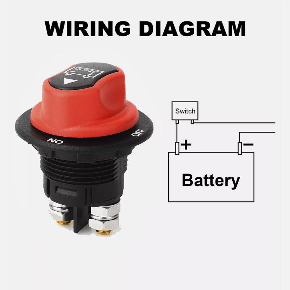 Battery Disconnect Switch 100A 12V for Car Truck SUV Boat Marine