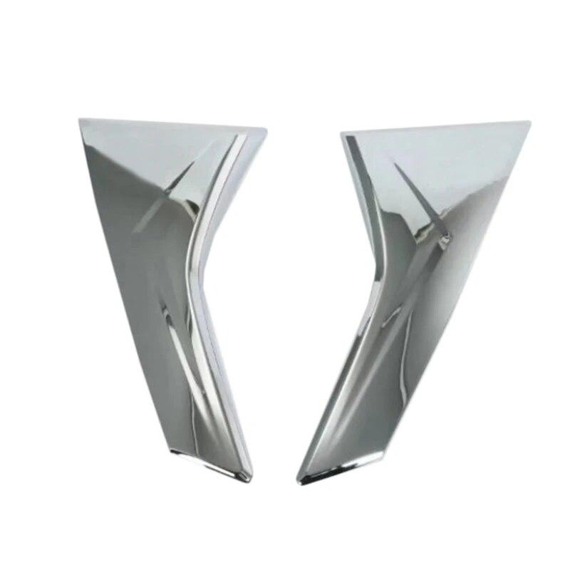 2pcs Brand New Silver ABS Rear Window A pillar Trim Cover Frame Sticker for Subaru XV 2018 Luxurious  Car Styling Accessories