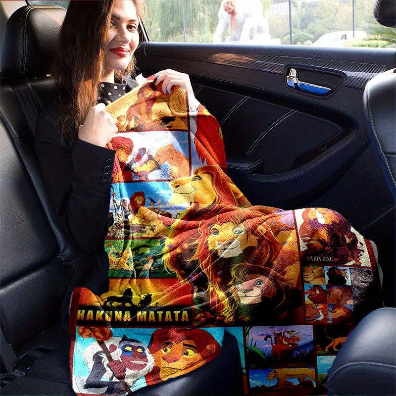 The Lion King Blanket Ultra-Soft, Warm, Cozy Throw for Living Room, Sofa, Four Seasons Travel Accessory Cute Cartoon Character Home Decoration