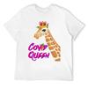 Covid Queen T-Shirt Sports Fans Custom T-shirts Black T-shirts for Men