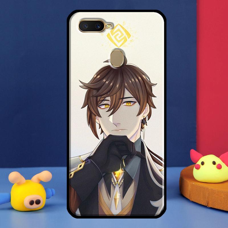 Zhongli Genshin Impact Case For Oppo A91 A5 A9 A16 A76 A96 A58 A78 A98 A52 A72 A74 A94 A54 S A57 A77 A15 A17 Cover