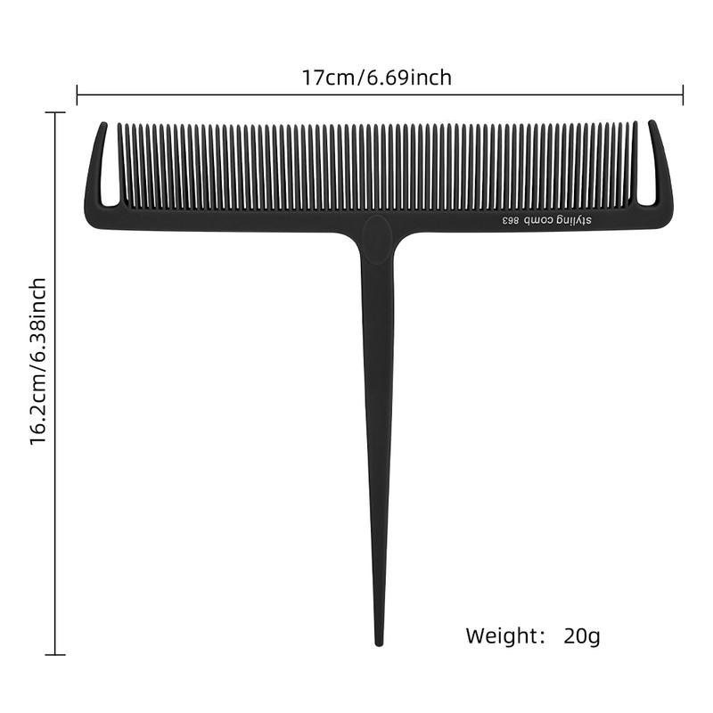Hair Comb for Highlights Weaving Sectioning Tool for Foiling, Salon Hair Coloring Barber Stylist Teasing Teezer Accessories