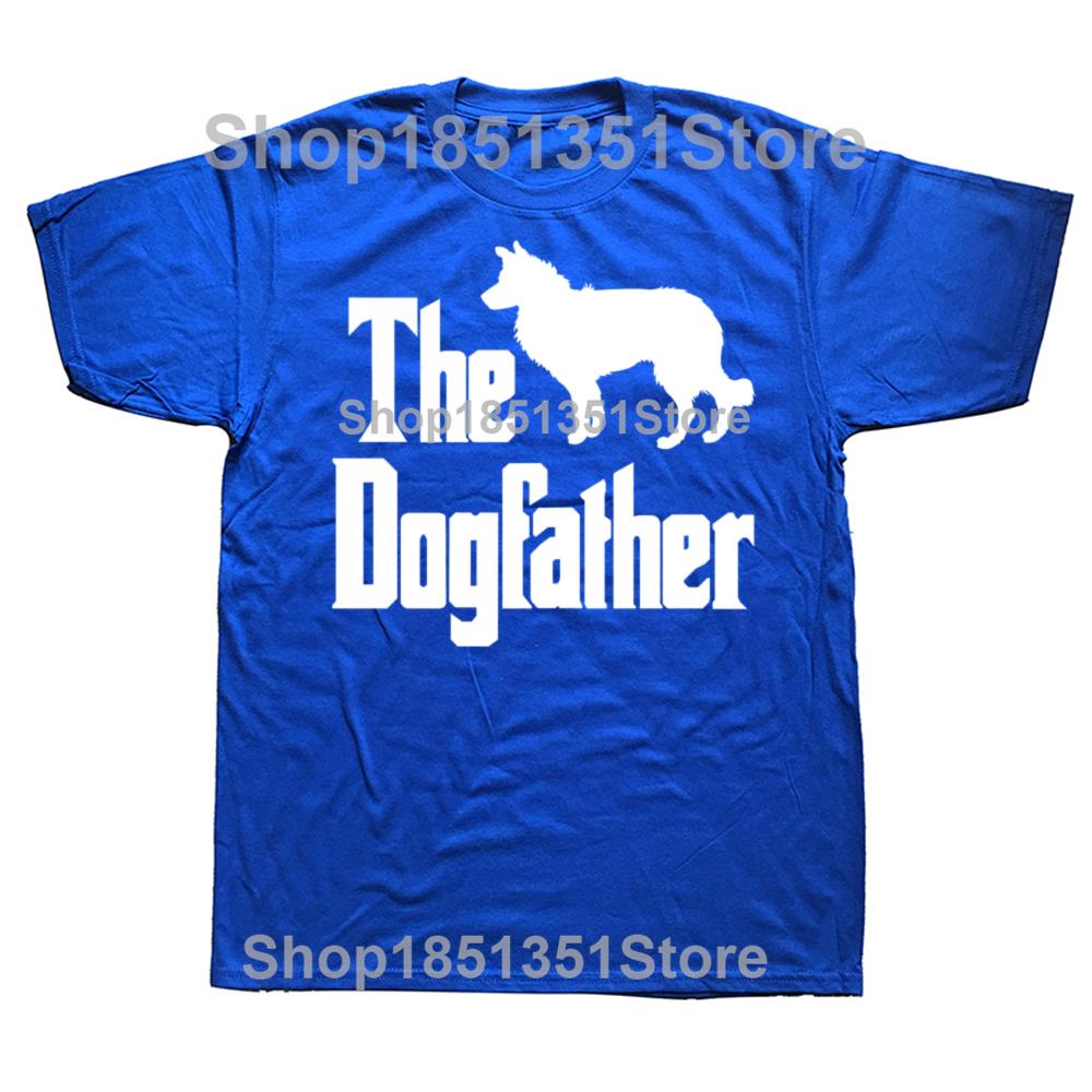 Funny The Dogfather Border Collie Dog Graphic Tshirts Men Womens Fashion Casual Tshirt 100 Cotton Loose Oversized T Shirt