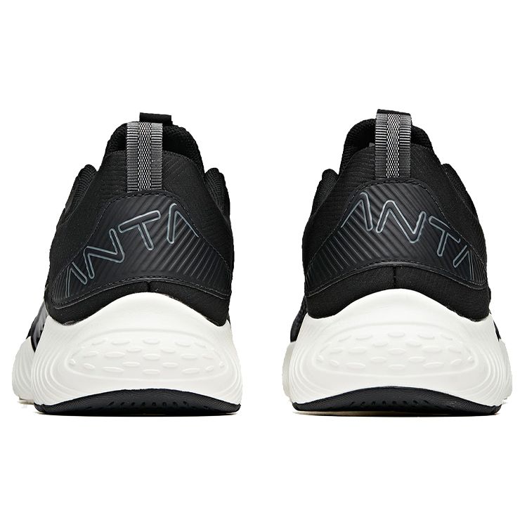 Anta Minimalist Durable Low-Top Running Shoes Men Sneakers Black Gray 112025587-1