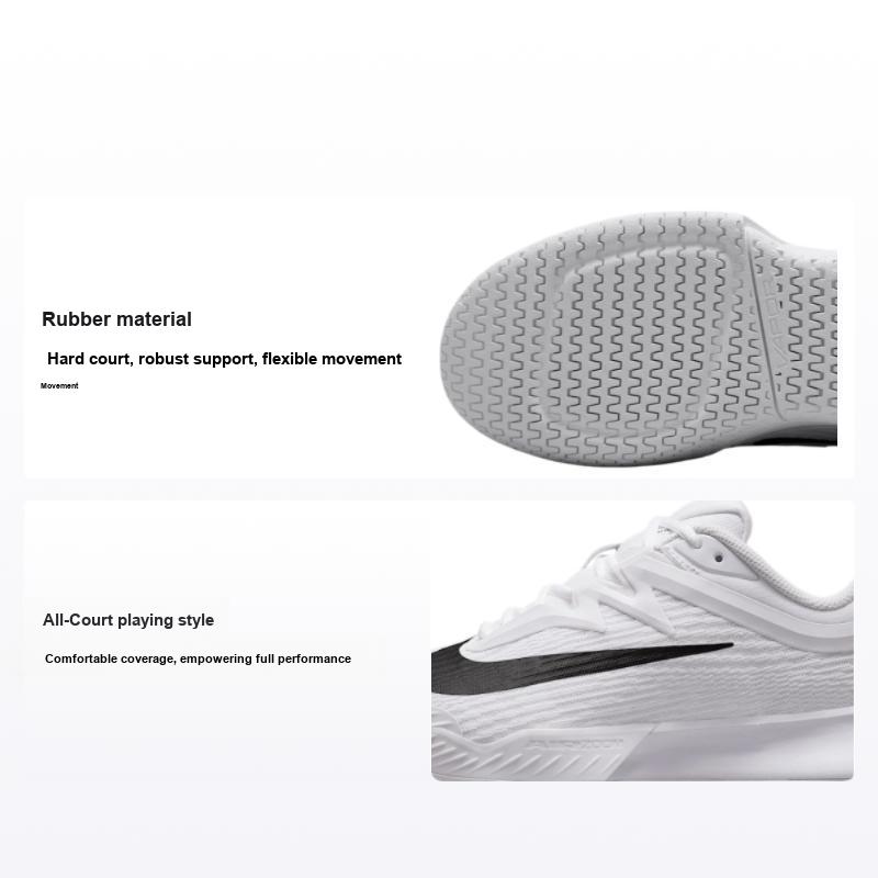 Nike Women's White/Black Nikecourt Air Zoom Vapor Pro 3 Hc Sneakers Fz2158-101 Cm