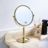 Black Double-Sided Standing Quartz Makeup Mirror for Dressing Table