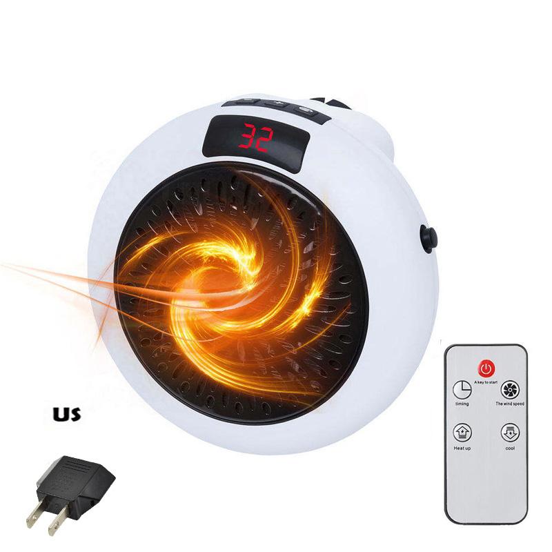 900W Smart Remote Control Home Electric Heater Portable Room Heater With Adjustable Thermostat Small Heaters лавандовый