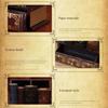 Organizer Desktop Decoration Drawers Stationery Holder Book Shape Pen Holder Pen Case Retro Wood