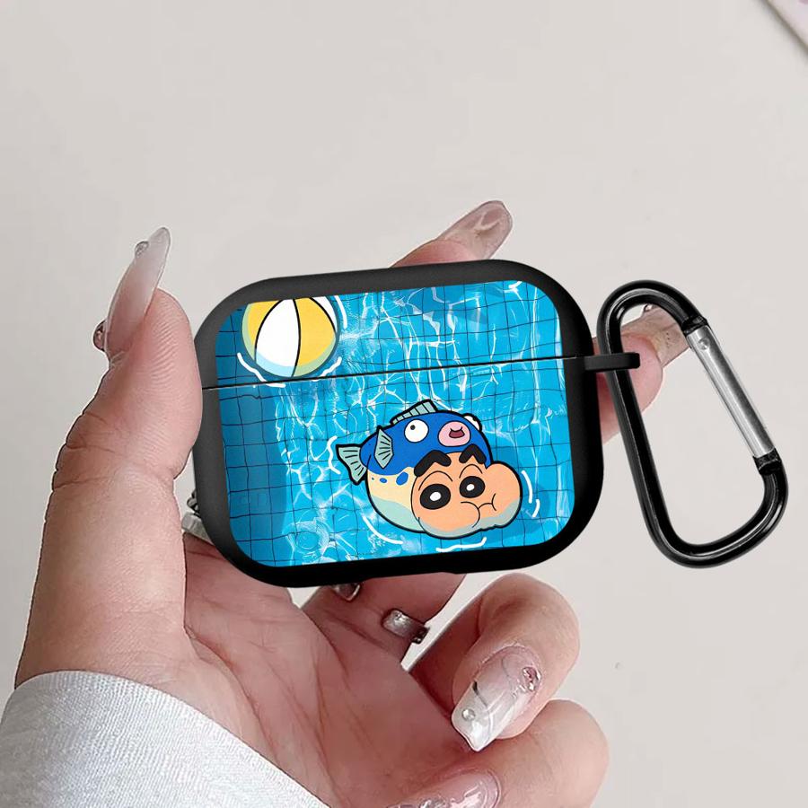 Case For Airpods 3 2 Pro2 1 Pro Pro3 4 Earphone Cases Cover Crayon Cute Shinchan