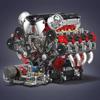 Superior-Grade Mould First-Class King First-Class 10130 High-Standard The Premium-Quality F488 Premium-Quality Supercar Superior-Grade V8 Engine