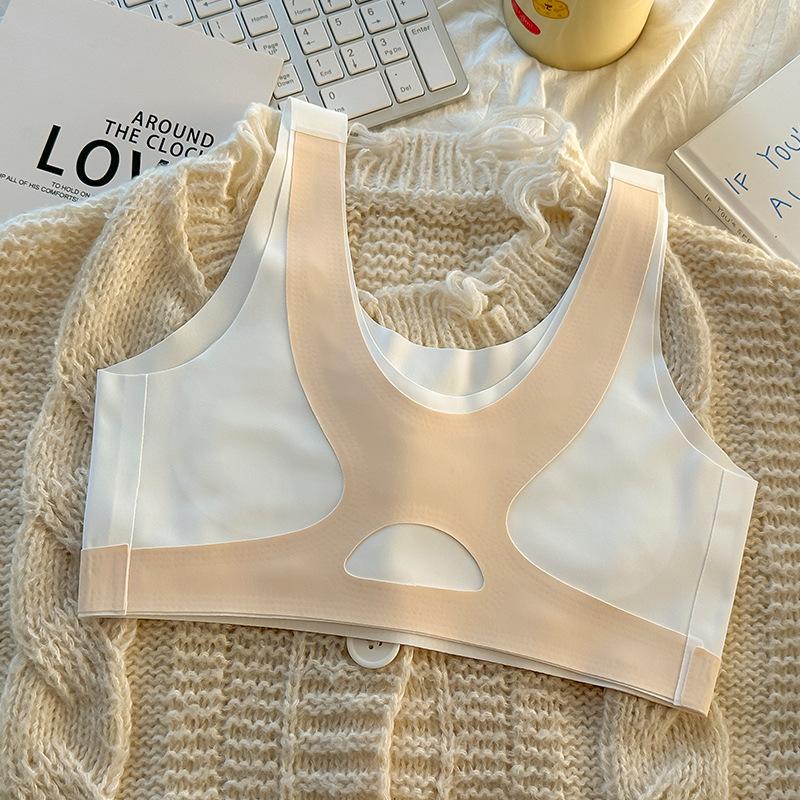 Less Exercise Development Period High School Students Bra Fixed Cup Junior High School Students Children Vest Children