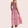 Women's Casual Fashion Vintage Floral Print Suspender Dress Elegant Holiday Dress