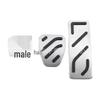 Stainless Steel Throttle & Brake Pedals for MG3 (2014-2017), No-Drill Install, Original Style