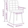 VidaXL Chaises à manger lot de 6 noir velours 3315456