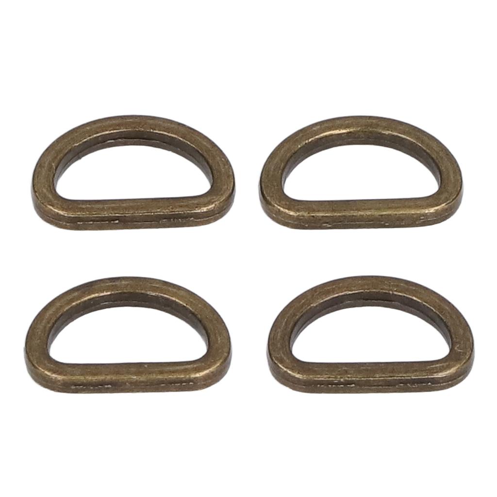 10pcs D Rings Glossy Comfortable Small Compact Decorative Bag Buckles for Crafts