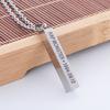 Pendant Necklace Cuboid Aesthetic Bright Luster Geometric Women Men Star Group Member Chain Necklace Jewelry Decoration Gift for Fans