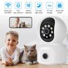 OKAM 2MP HD WIFI Camera with Full Color Night Vision, Dual-Lens PTZ, Waterproof for Indoor/Outdoor Use