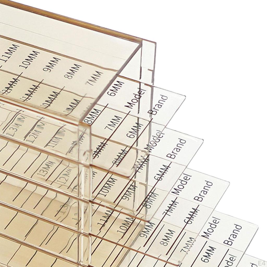 Clear Acrylic Eyelash Organizer with 5 Tiers for Makeup Vanity