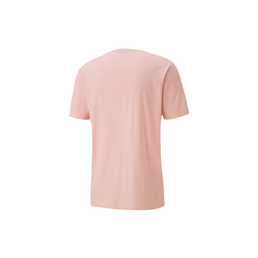 Puma T Shirts Men's Pink Crew Neck Moderate Straight Fit 585236-14