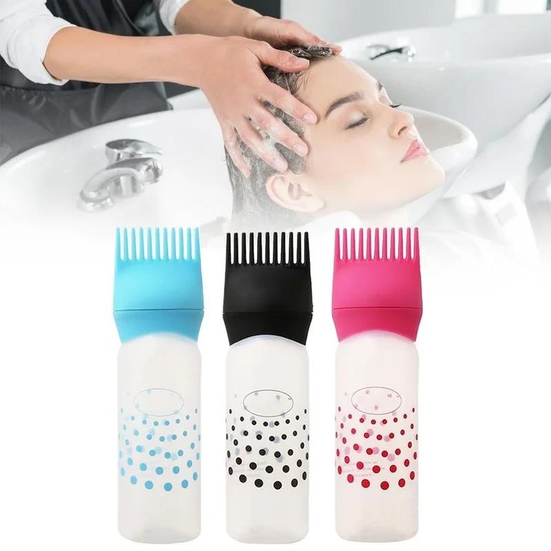 1Pcs Professional Refillable Hair Dye Applicator Brush Bottle Hair Colouring Dispensing Comb Salon Hairdressing Styling Tool