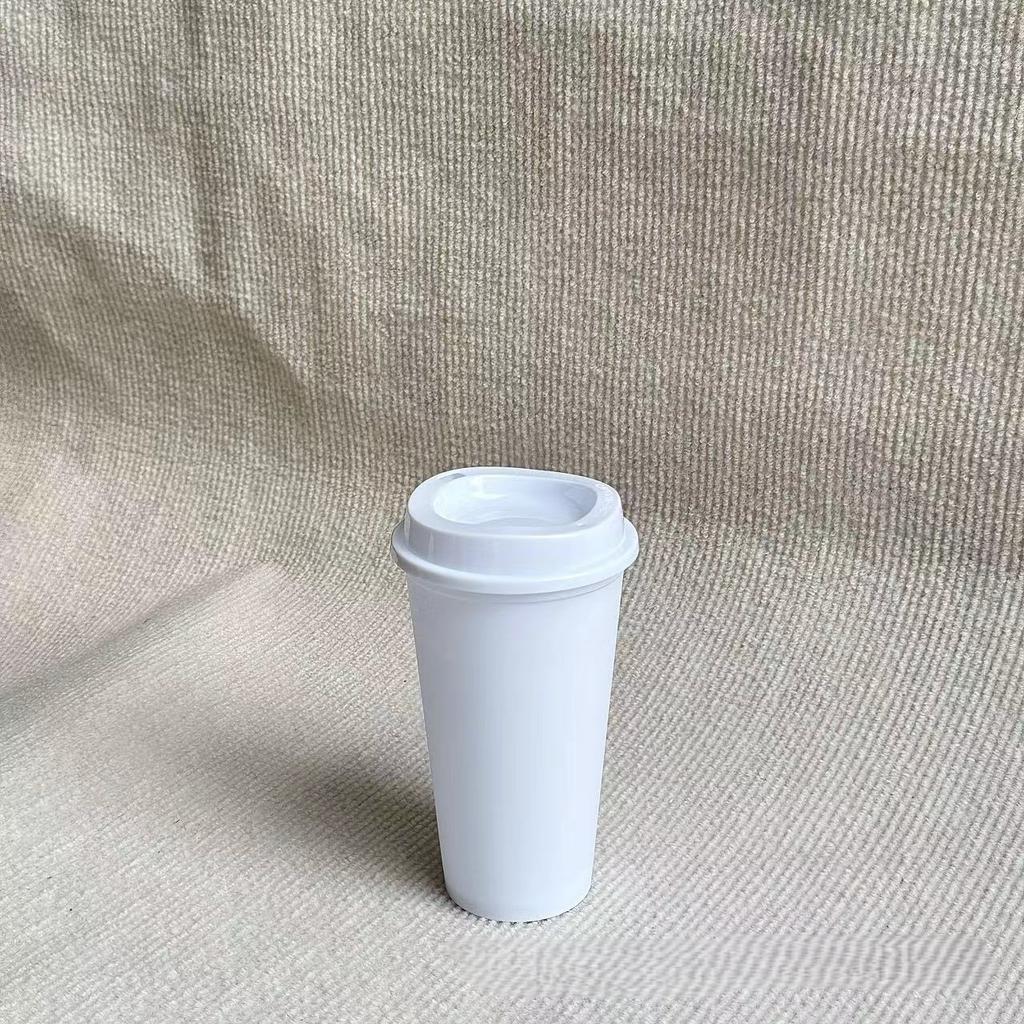 16OZ 475ml Color Reusable Plastic Straw Cup Large Capacity Leakproof Travel Tumbler for Coffee Smoothie Home Party Takeaway Cup