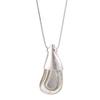 European and American light luxury water drop pendant necklace women's simple fashion metal long sweater chain high-end accessories