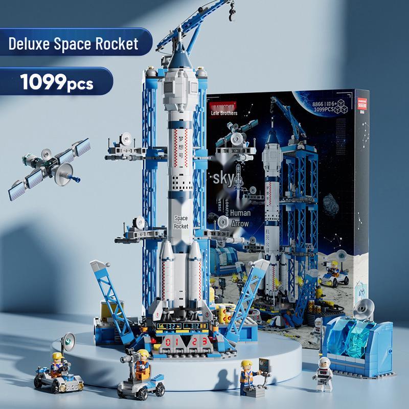 Lele Brothers Space Shuttle Rocket Building Blocks Model - Children's Gift