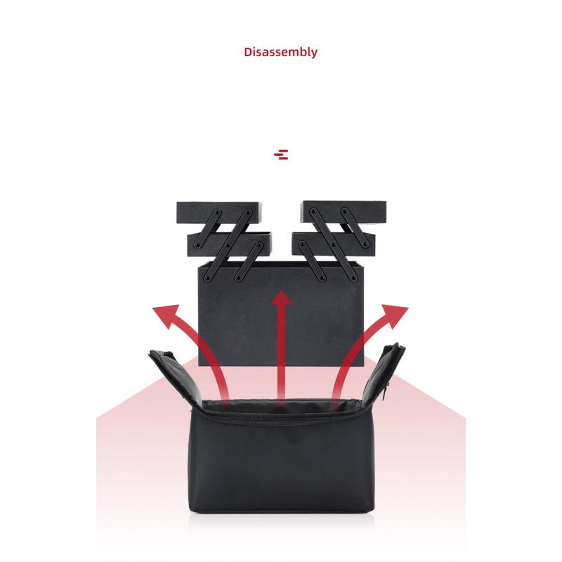 Große, mehrschichtige, professionelle Kosmetiktasche mit großem Fassungsvermögen, tragbare Nailart-Tattoo-Make-up-Toolbox, Make-up-Aufbewahrungstasche