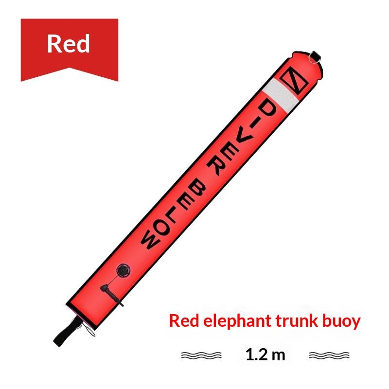 SMB Diving Inflatable Buoy High Visibility Surface Signal Marker for Underwater Rescue Safety 120cm×15cm