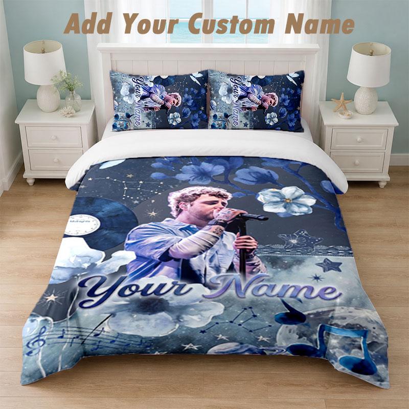 Bedding Set 1 Duvet Cover 2 Pillowcases Alex Warren Print Soft Bed Linen Bedroom Decor