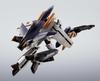 TAMASHII NATIONS R Macross Zero Phoenix ABS PVC Movable Figure HI-METAL VF-OS (Roy Focker's Custom) + QF-2200D-B Ghost, Approx. 140mm, & Die-Cast &