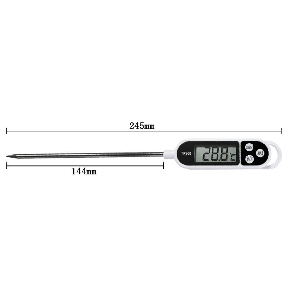 Termometro digitale per alimenti TP300 Sonda elettronica per alimenti a lettura istantanea Strumento digitale per la misurazione della temperatura per carne/cottura/barbecue/latte