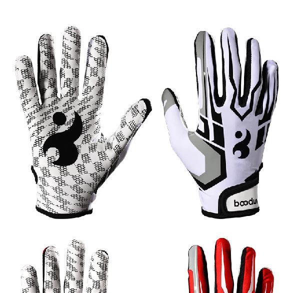 Football Gloves with Padding Receiving Gloves with Adhesive Padding Indoor Football Gloves Rugby and Baseball Hitting Glove 1071