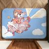 Anime M-Magical S-Sakura Floor Mat Soft Flannel Floor Mat  Suitable for Entryways, Living Rooms, Bedrooms, and Bathrooms