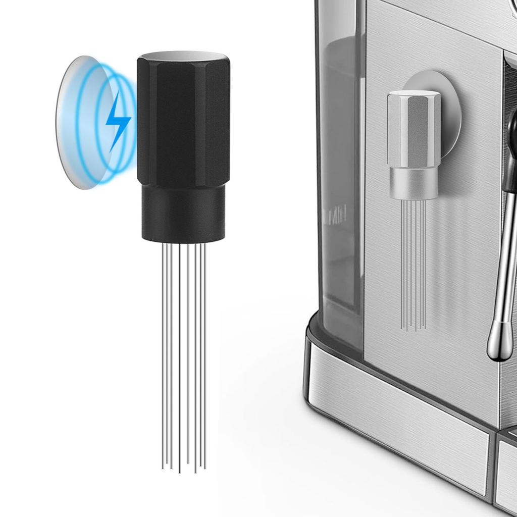 Espresso Distribution Tool Stainless Steel Needle for Espresso Stirrer Replacement with Magnetic Handle Coffee Tool