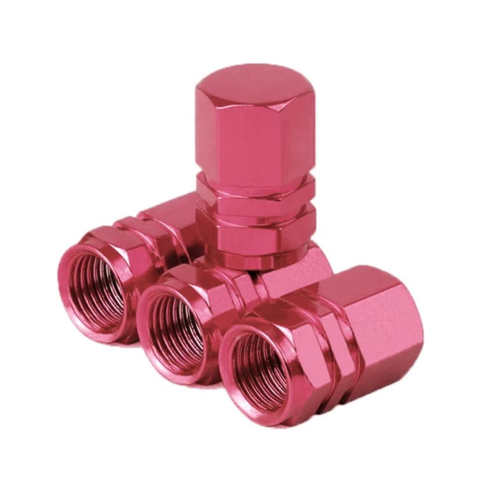 Dustproof Waterproof Tire Valve Caps - 4-Piece Aluminum Stem Covers for Cars, Motorcycles, Trucks, Wheel Hub Protectors