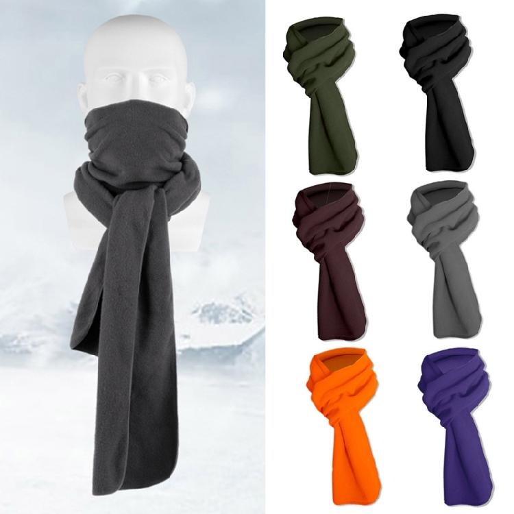Winter Scarf Soft Warm Long Wrap Pure Color for Driving Running Cycling Hiking