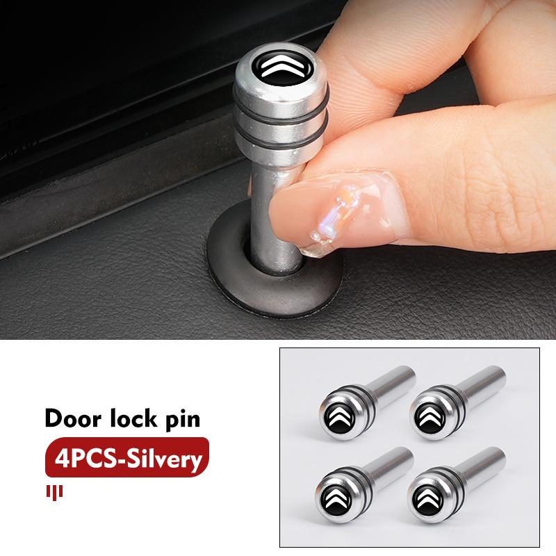 For Citroen 4Pcs Car Universal Auto Security Door Lock Pins C4 C3 C5 C1 C2 C6 C4L DS3 DS4 Berlingo Picasso Jumper